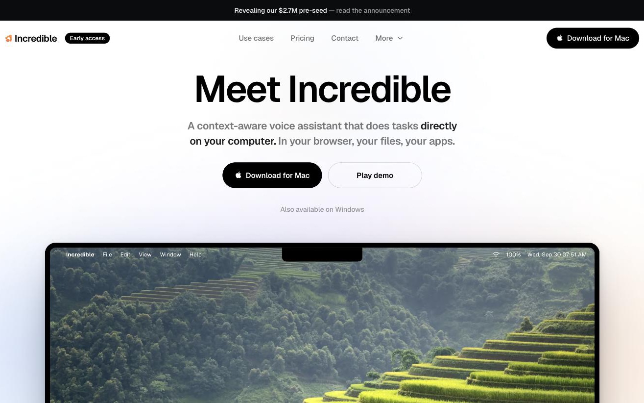 Incredible, where Emil Wagman is CTO: AI that does tasks for you by clicking and typing
